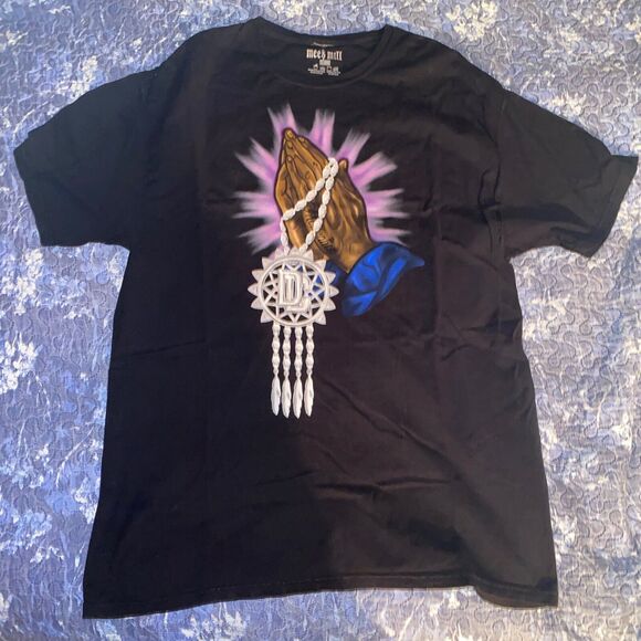 Meek Mills T-Shirt Size‎ XL Black "Don't Give Up On Me" 10 Year Celebration - Picture 10 of 10